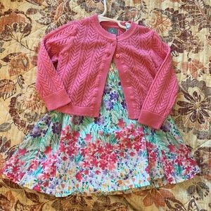 Baby gap dress with cardigan